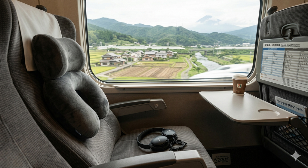 新幹線で長時間移動するときの持ち物リスト【3時間以上でも疲れにくい】
